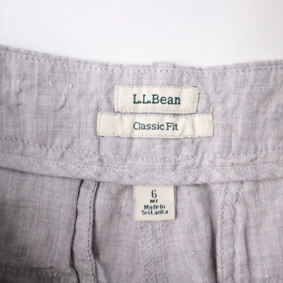 LL Bean Womens Linen Pants Gray Size 6
MT Classic Fit Straight Leg Pockets Grey - Picture 5 of 9